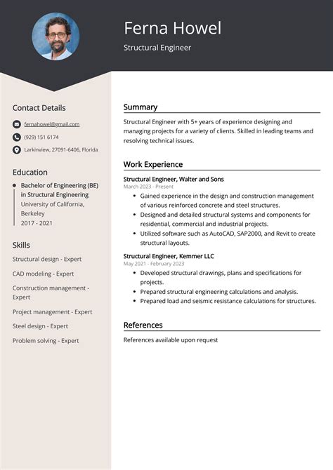 Structural Engineer Resume Examples (Template & 20+ Tips)