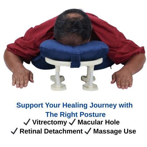 Premium Face Down Pillow with Stand for Eye Surgery – Soft Fiber Prone ...