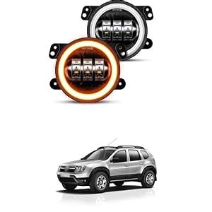 LOVMOTO 4 inch LED fog lights with DRL and Amber Turn Signal Fog Light ...