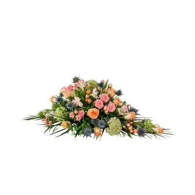 Funeral Bouquet Medium Winter Spring Flowers W Ribbon 240169: Order ...