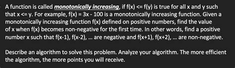 Image result for Monotonically Increasing Function