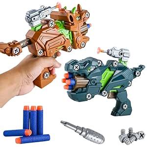 BLiSS HUES DIY 2 in 1 Tyrannosaurus Rex Set Screw & Gun Dinosaur Foam ...