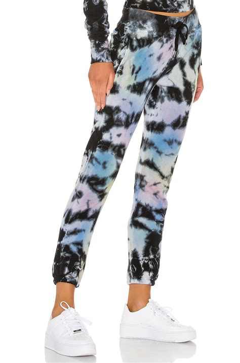 NSF Sayde Slouchy Sweatpant in Obsidian Tie Dye | REVOLVE