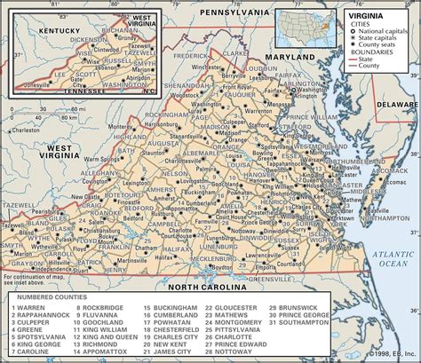 Virginia County Maps: Interactive History & Complete List