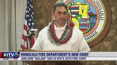 Sheldon 'Kalani' Hao named Honolulu Fire Department's new chief - YouTube