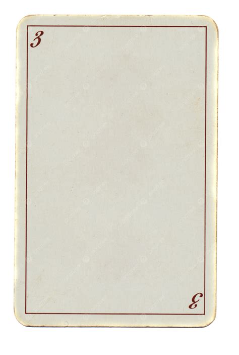 Blank Playing Card Png
