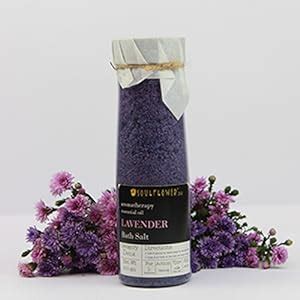 Buy Soulflower Epsom Lavender Bath Salt for Body & Foot Spa, Calming ...