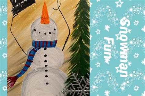 Beyond The Spectrum Snowman Fun Acrylic Painting Class with Instructor ...