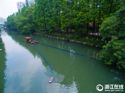 “长臂”护清流 杭州东河保洁用上“黑科技”-影像中心-浙江在线