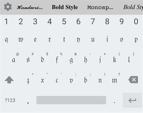 Image result for Fancy Fonts Keyboard