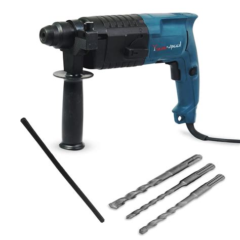 YURI SPEED Rotary Hammer Drill Kit, 20mm, 500 Watts, 0-850 RPM, 3 ...