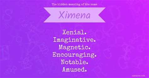 The hidden meaning of the name Ximena | Namious