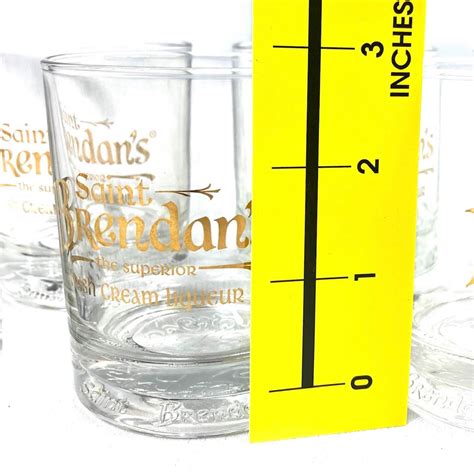 St Brendan's Irish Cream Liqueur Rocks Glasses Set... | Depop