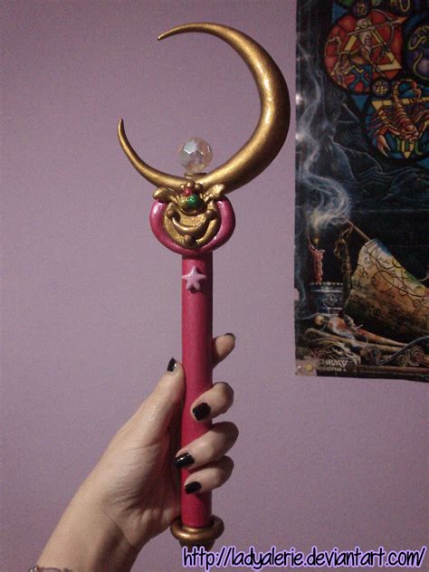 Moon Stick - Crescent Moon Wand - Sailor Moon by LadyAlerie on DeviantArt