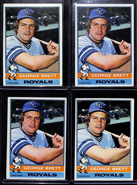 Lot Detail - Lot of (30) Topps 1970s George Brett Baseball Cards w. (4 ...