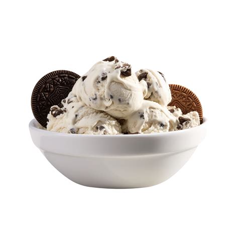 Tasty chocolate oreo cookie ice cream isolated on transparent ...