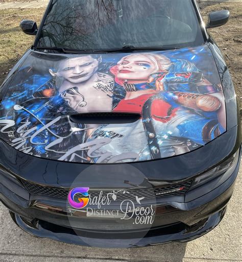 Joker & Harley Quinn Car Hood Wrap: 3M Graphic Decal - Etsy