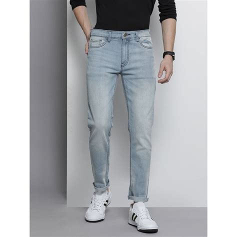 Buy The Indian Garage Co Men Slim Fit Placement Print Mid-Rise ...