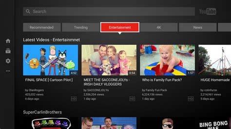 YouTube Brings a New Interface on Android TV and Fire TV