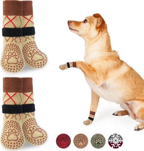 Amazon.com : BEAUTYZOO Non Slip Dog Socks to Prevent Licking Paws -Dog ...
