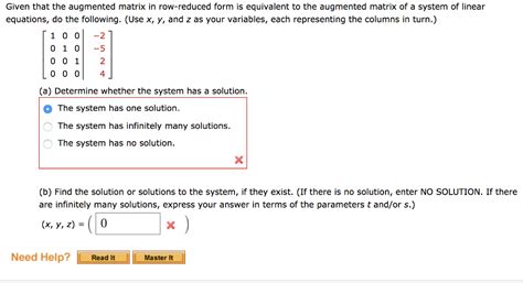 Image result for Augmented Matrix Form