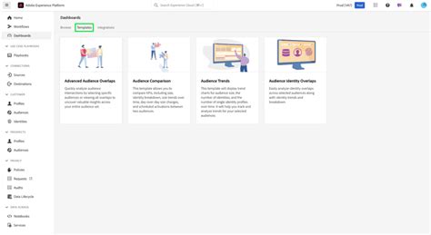 Data Distiller Templates | Adobe Experience Platform