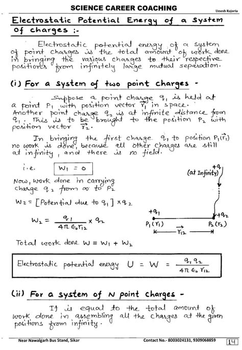 Image result for Electric Potential Class 12 Notes