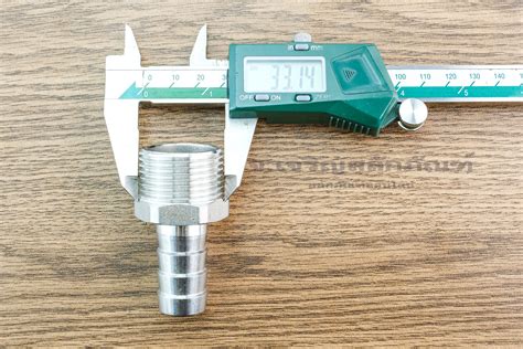 ข้อต่อหางไหลสแตนเลส เกลียวนอกเสียบสาย (เกลียวนอก x หางไหล) ขนาด 1" x 20 ...