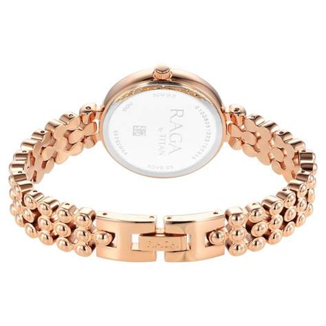 Buy Online Titan Raga Showstopper Quartz Analog Rose Gold Dial Metal ...