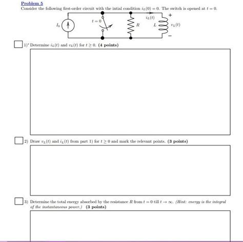 Image result for First Order Circuit Problem