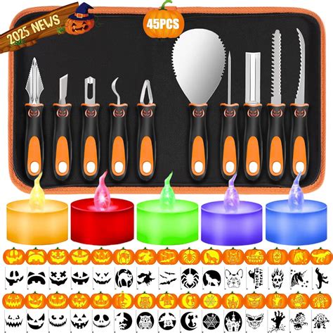 kopotma Pumpkin Carving Tools, Halloween Pumpkin Carving Kit with ...