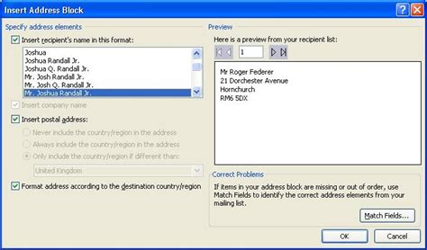 Image result for Word Mail Merge Labels with Address Block
