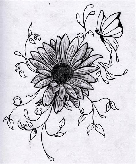 Flowers That Are Easy To Draw at Hector Reese blog