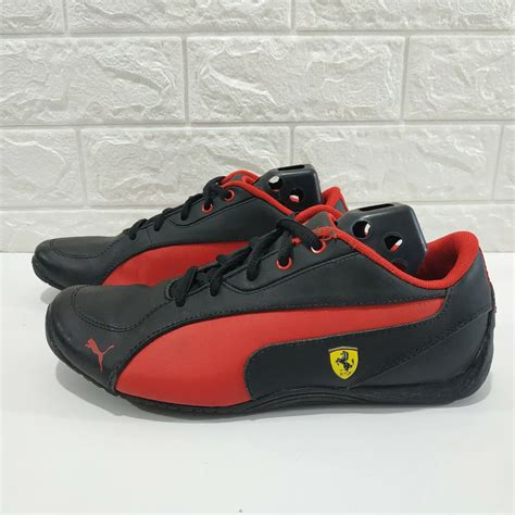 Puma Ferrari Shoes Black Red