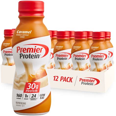 Premier Protein Shake, Caramel, 30g Protein, 11.5 Fl Oz, 12 Ct ...