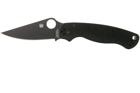 Spyderco Paramilitary 2 Black C81GPBK2 pocket knife | Advantageously ...