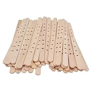 Generic 50Pcs Wooden Candle Wick Holders, Wick Centering Devices Candle ...