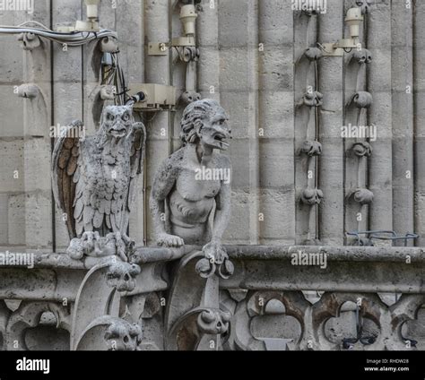 Chimera (Gargoyle) of the Cathedral of Notre Dame de Paris (France ...