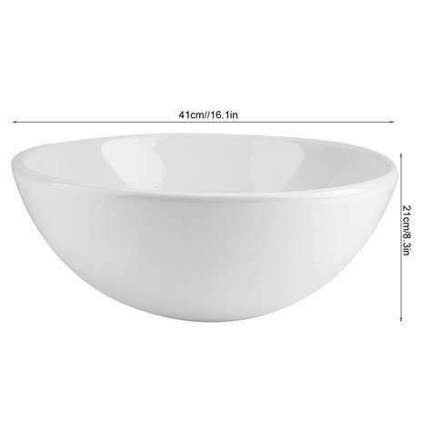 Buy EBTOOLS Wash Basin, White Wash Basin,Bowl Shape Bathroom Ceramic ...