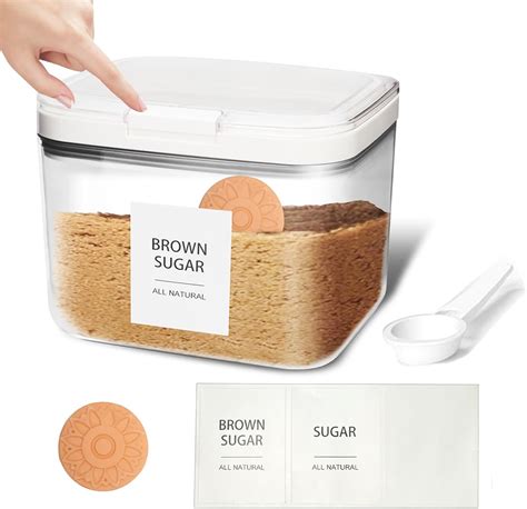 Amazon.com | Euiaey Brown Sugar Container Airtight, Brown Sugar Keeper ...