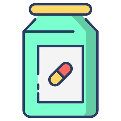 Pill jar Generic Outline Color icon | Freepik