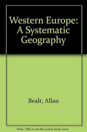 Buy Western Europe: A Systematic Geography Book Online at Low Prices in ...
