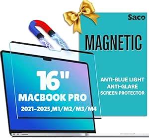 Saco Magnetic Blue Light Blocking Matte Screen Protector for MacBook ...