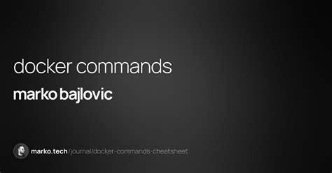 Image result for Docker Simple Commands