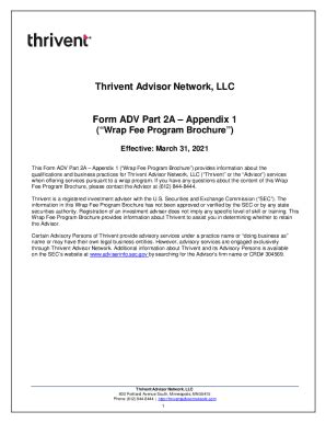 Fillable Online Part 2A Appendix 1 of Form ADV - Wrap Fee Program ...