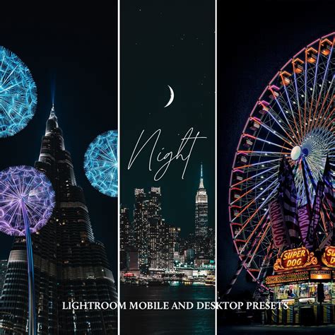 Night City Lights Lightroom Presets, Mobile & Desktop (DNG, XMP) - Etsy