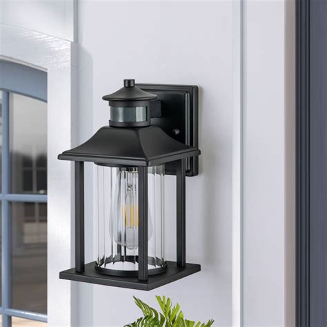 C Cattleya 2 -Pack 1 -Light 11.25-in H Matte Black Hardwired Motion ...