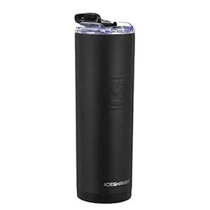 Buy Ice Shaker 20 oz Skinny Tumbler (Matte Black) - Stainless Steel ...