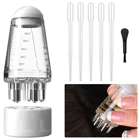 HANNEA® Hair Oil applicator, Scalp Applicator Comb, Ball Root Comb ...