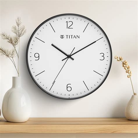 Buy Titan Essence Classic Analog Wall Clock - Black & White Minimal, 30 ...